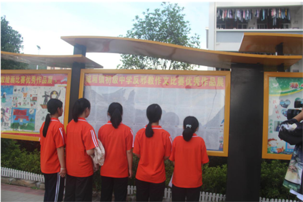 广西那坡县组织学生开展反邪教作文绘画比赛567