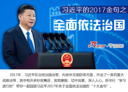 习近平的2017金句之全面依法治国