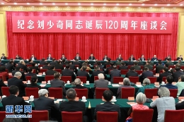习近平出席刘少奇同志诞辰120周年发表讲话
