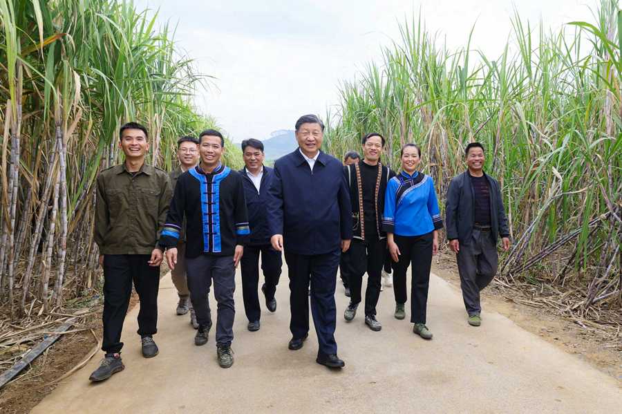 习近平在广西来宾市考察调研